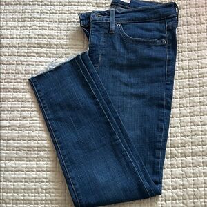 Levi's Dark Blue Ankle Jeans